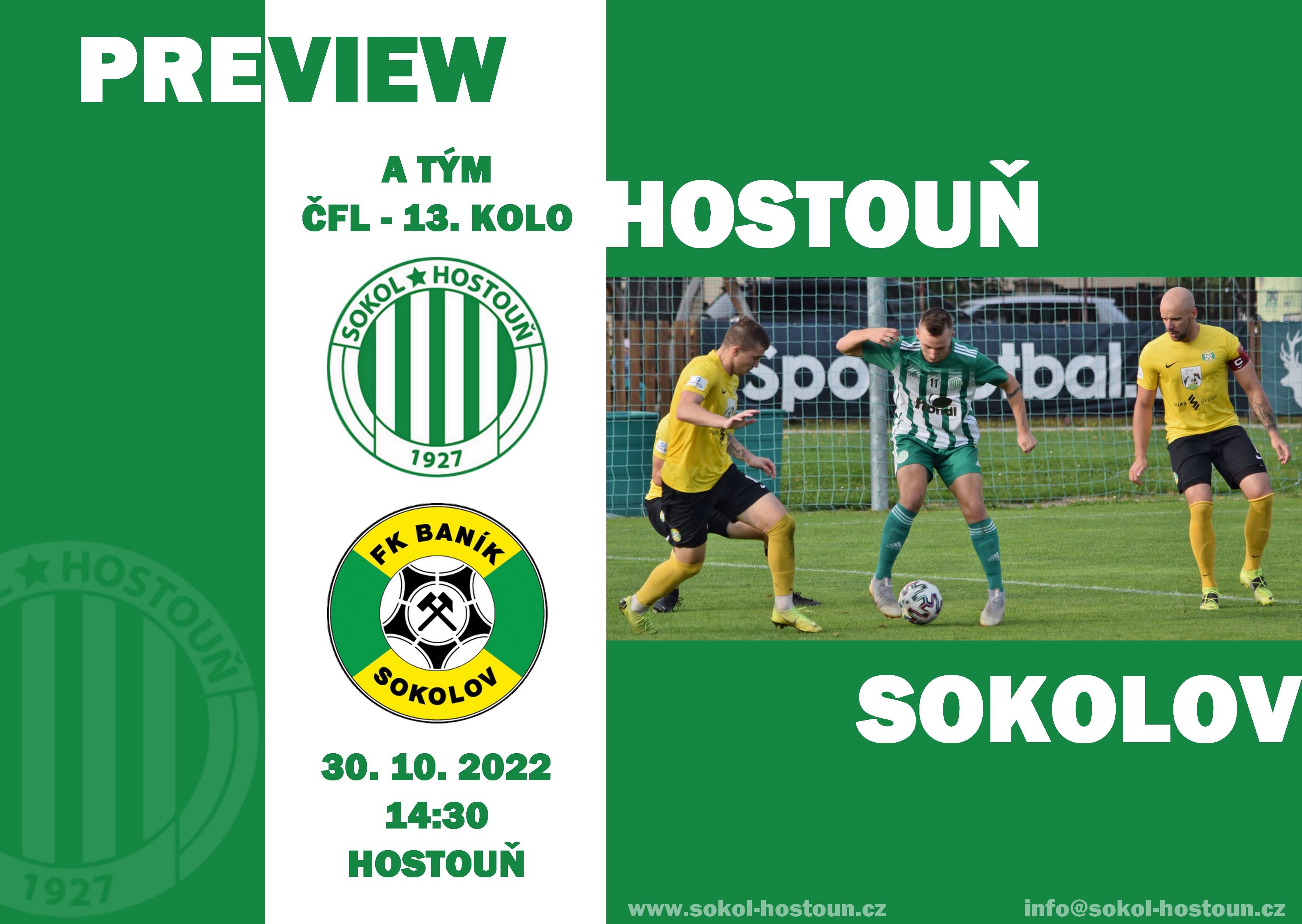 Preview Sokol čeká v neděli bitva na domácím poli. Do Hostouně míří